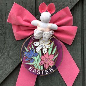 Handcrafted Easter Wreath "Purple Suncatcher"